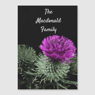 Stunning Scottish Thistle Family Clan Magnet