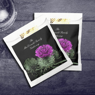 Stunning Scottish Thistle Favour Bag