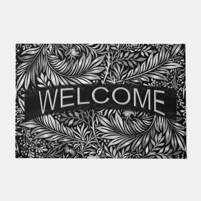 Stunning Silver Fern Doormat (Front)