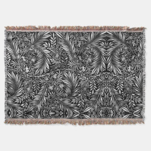 Stunning Silver Fern Throw Blanket