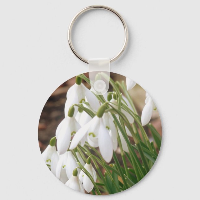 Stunning Snowdrops Keychain (Front)