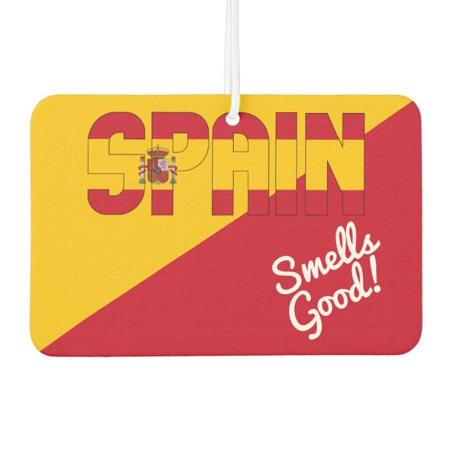 Stunning Spain Flag Air Freshener (Front)