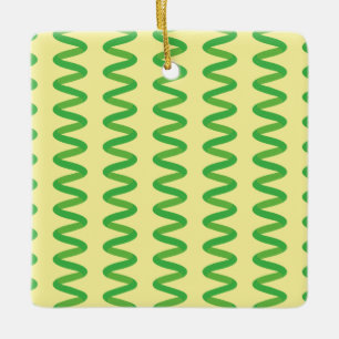 Stunning Spirulina Ceramic Ornament