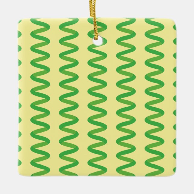 Stunning Spirulina Ceramic Ornament (Front)