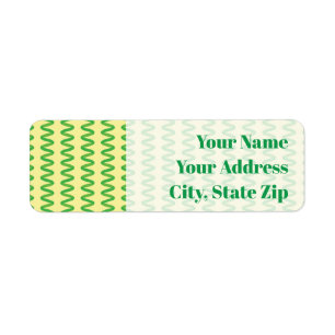 Stunning Spirulina Return Address Label