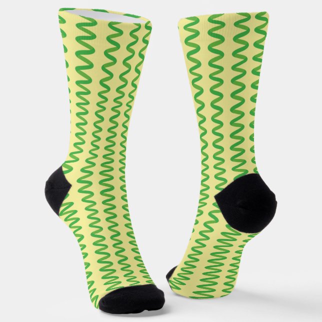 Stunning Spirulina Socks (Angled)
