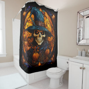 Stunning Stained Glass Skeleton Design