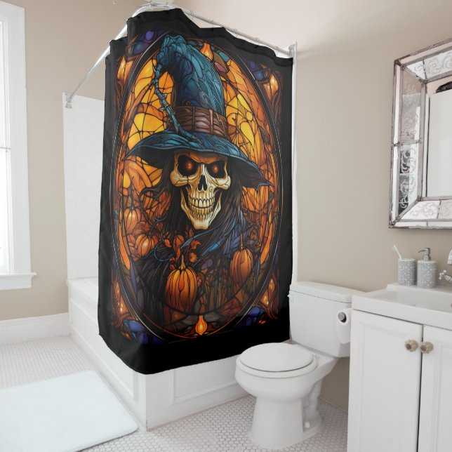 Stunning Stained Glass Skeleton Design (In Situ)