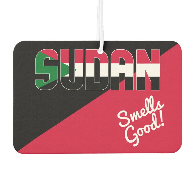 Stunning Sudan Flag Air Freshener (Front)