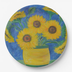 Stunning Sunflower Paper Plate