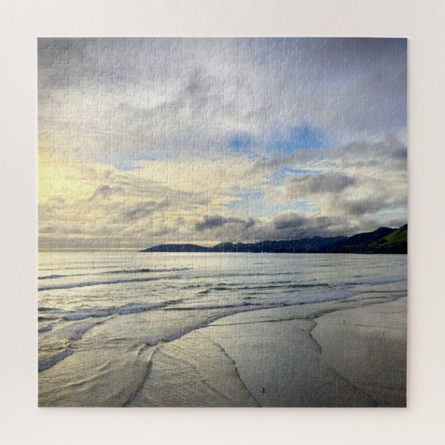 Stunning Sunset Cloud Pismo Beach California Photo Jigsaw Puzzle (Vertical)