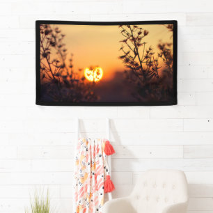 Stunning Sunset Evening Home Indoor Spaces Crafts Banner