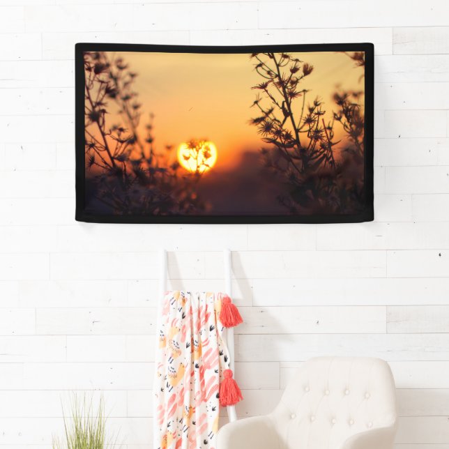 Stunning Sunset Evening Home Indoor Spaces Crafts  Banner (Insitu)