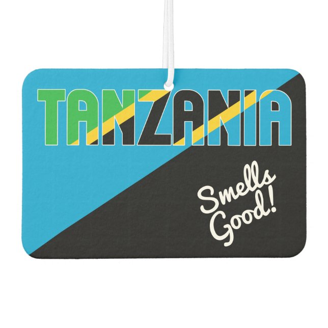 Stunning Tanzania Flag Air Freshener (Front)