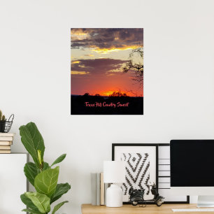Stunning Texas Sunset  Poster
