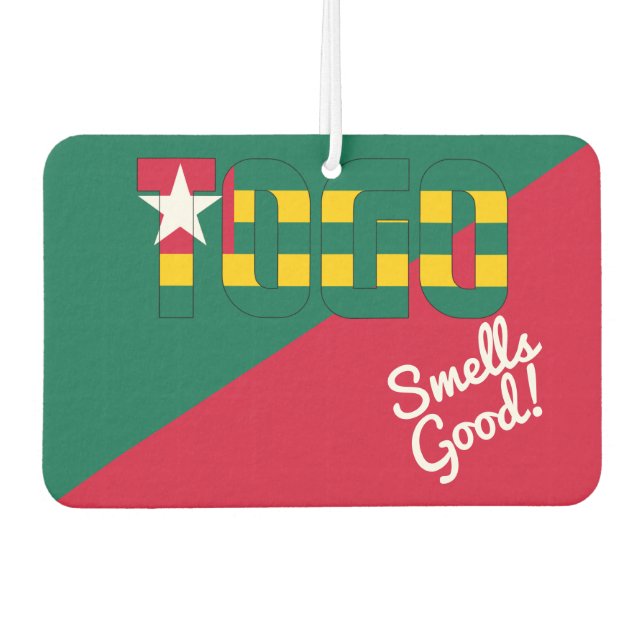 Stunning Togo Flag Air Freshener (Front)