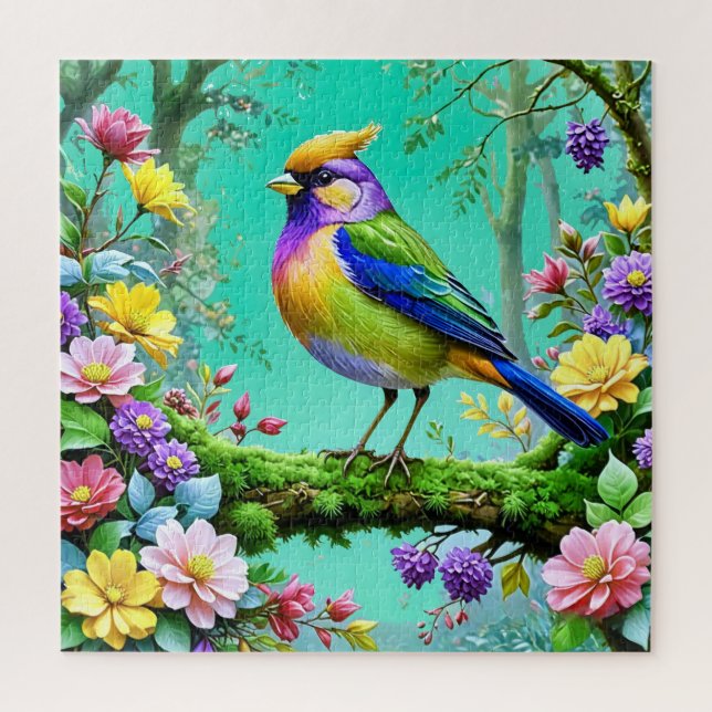 Stunning tropical bird jigsaw puzzle (Vertical)