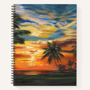 Stunning Tropical Sunset Notebook