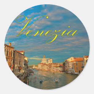 Stunning! Venezia Grand Canal Venice - Pro Photo Classic Round Sticker