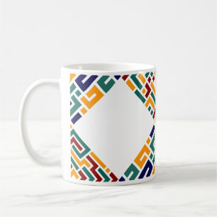 Stunning Vibrant Colors  Geometric Pattern Coffee Mug
