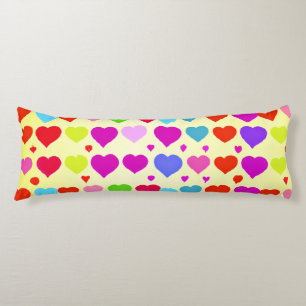 Stunning Vibrant Love Pattern Body Pillow