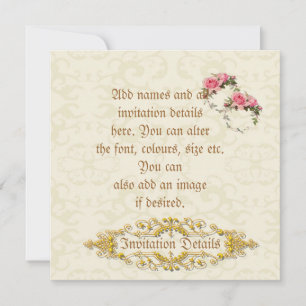 Stunning Vintage Lesbian Engagement Party Invite