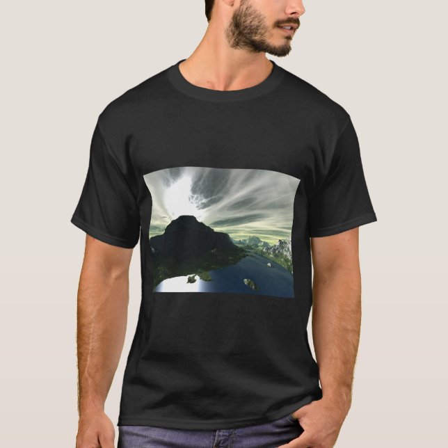 Stunning Water Panoramic Art T-Shirt (Front)