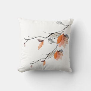 Stunning Watercolour Flower Branch Pillow Cover