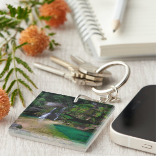 Stunning waterfall Virje, Slovenia Poster Keychain