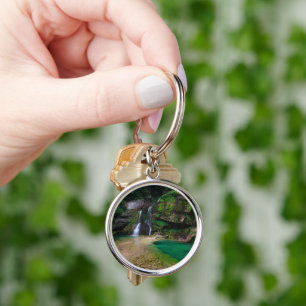 Stunning waterfall Virje, Slovenia Poster Keychain
