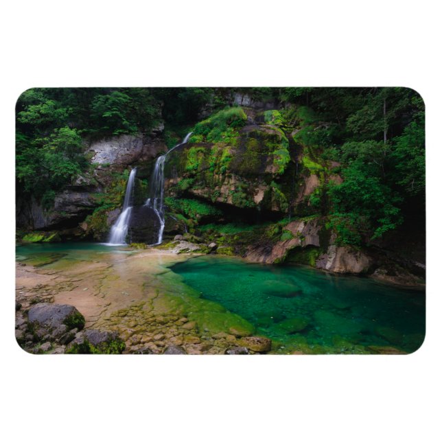 Stunning waterfall Virje, Slovenia Poster Magnet (Horizontal)