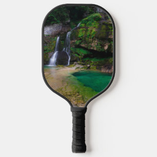 Stunning waterfall Virje, Slovenia Poster Pickleball Paddle