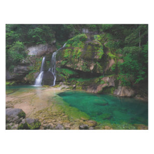 Stunning waterfall Virje, Slovenia Poster Tablecloth
