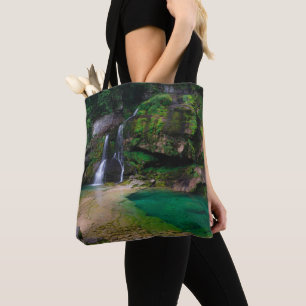Stunning waterfall Virje, Slovenia Poster Tote Bag