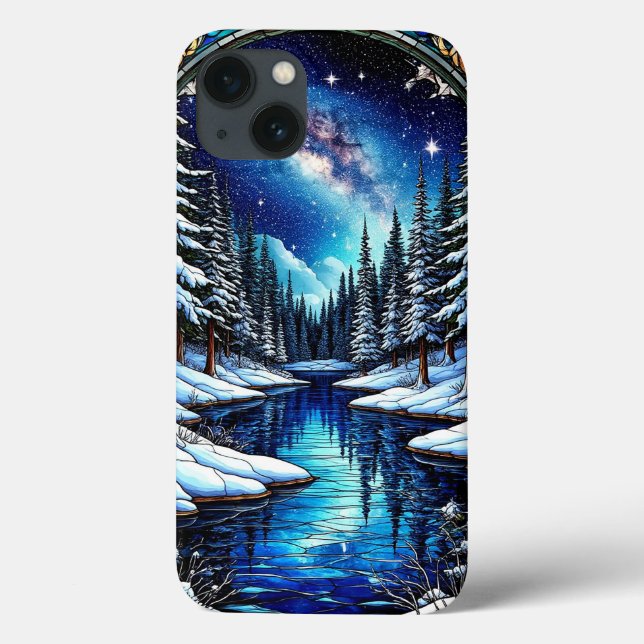 Stunning Winter Landscape with Snow Case-Mate iPhone Case (Back)