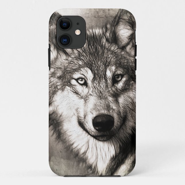Stunning wolf face photo print accessories therian Case-Mate iPhone case (Back)