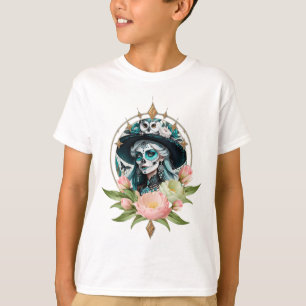 Stunning woman with a stunning sugar skull makeup T-Shirt