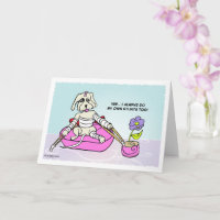 Stunt Dog Get Well Card