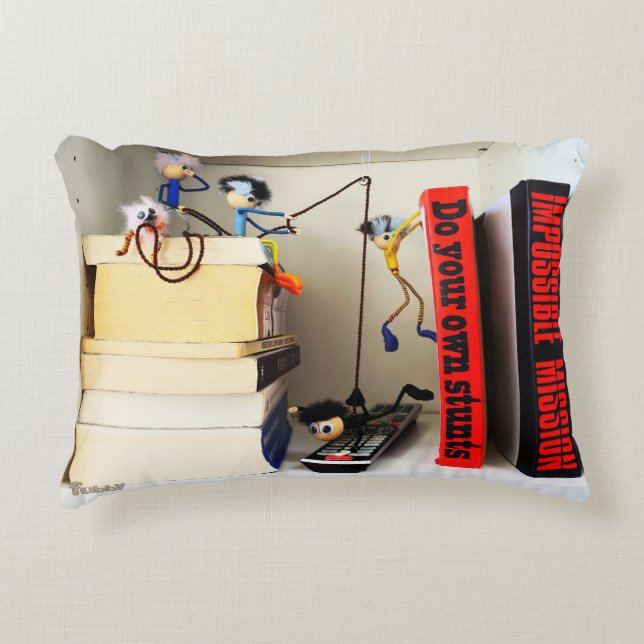Stunt Fubby's Tom Cruise. Accent Pillow (Front)