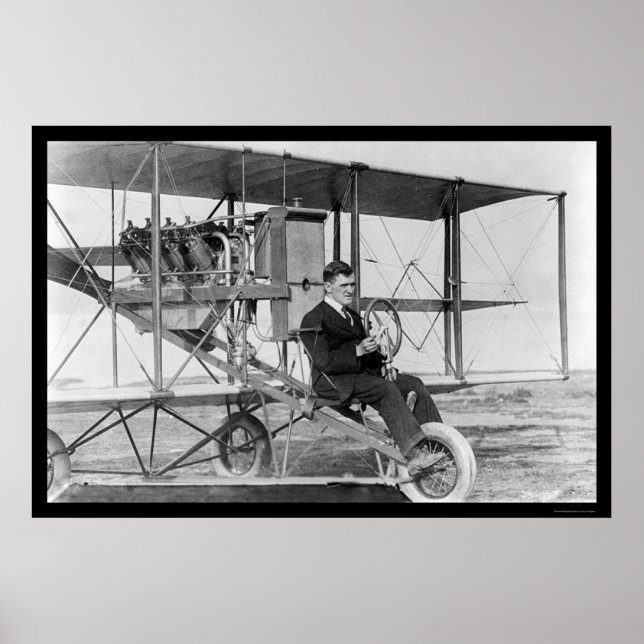 Stunt Pilot Lincoln Beachey 1912 Poster (Front)