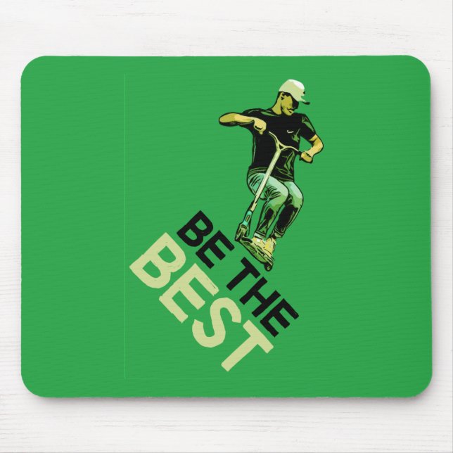 Stunt Scooter Free Rider Tricks Mouse Pad (Front)