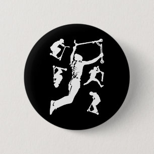 Stunt Scooter Scootering Tricks 2 Inch Round Button