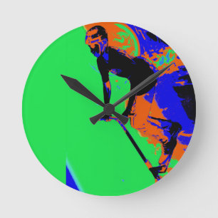 Stunt Scooter Speedster - Scooter Boy Round Clock