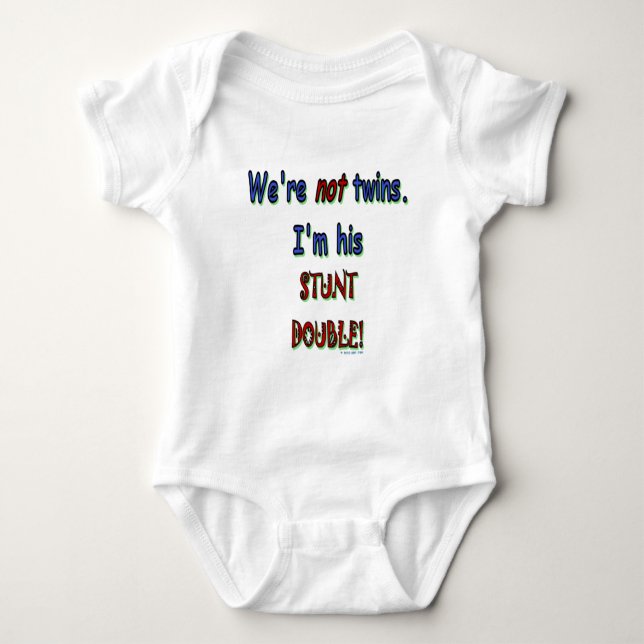 StuntDouble Baby Bodysuit (Front)