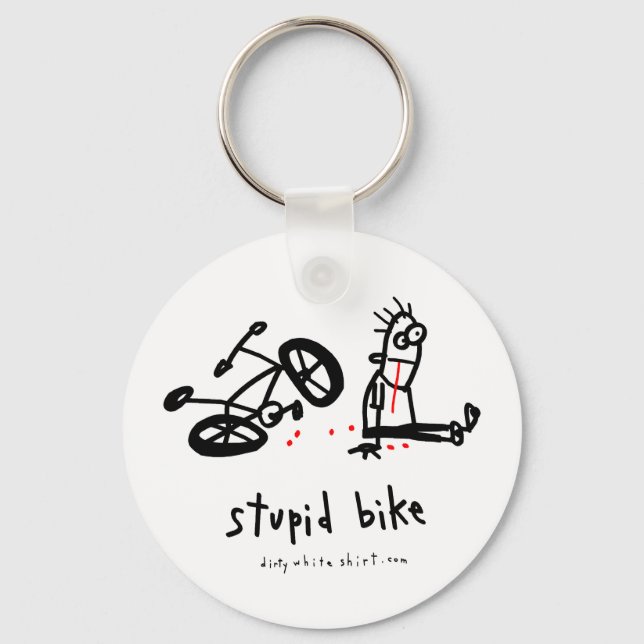 Stupid Bike Keychain (Front)