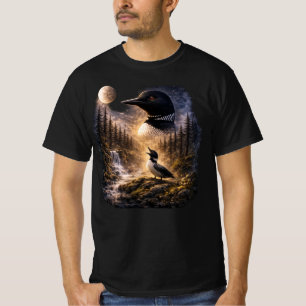 Stupid Canadian Wolf Bird Loon – common loon Howl T-Shirt