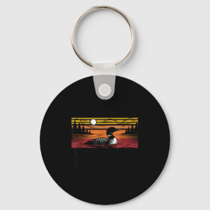 Stupid Canadian Wolf Bird Loon Keychain