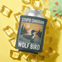 Stupid Canadian Wolf Bird Sarcastic Animal 