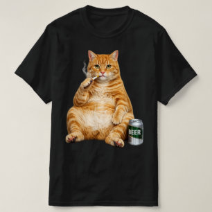Stupid Cool Funny Cat Meme Smoking Cat cigarette T-Shirt
