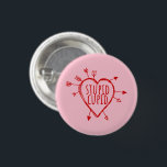 Stupid Cupid Heart With Arrows Funny Sarcastic 1 Inch Round Button<br><div class="desc">Stupid cupid design has a heart with many arrows and is part of a collection which is available in more styles</div>